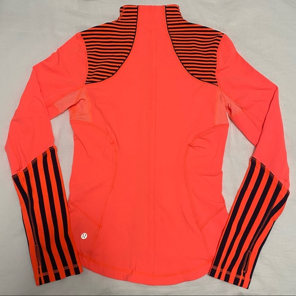 Lululemon Forme Jacket Size 6 Light flare/Inkwell/Stripes - Picture 2 of 15